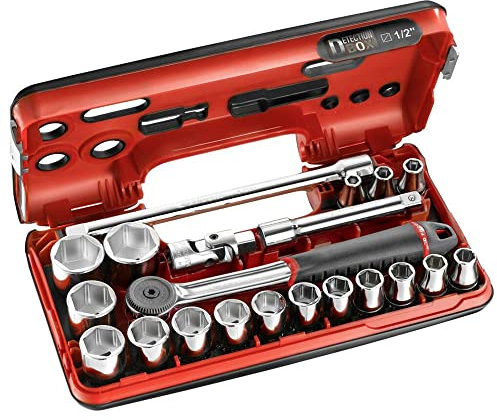 FACOM FAC30972 Coffret DBOX 21 pièces Cliquet étanche et douilles 1/2 6 pans métriques 161DBOX1PB