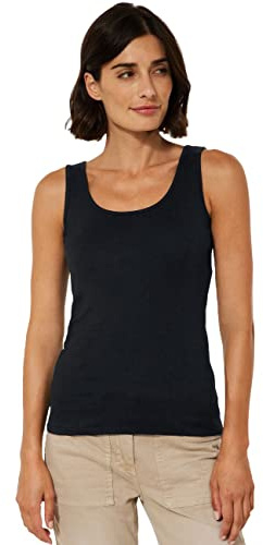 CECIL Damen Linda Top, Schwarz (Black 10001), L EU
