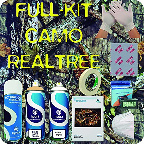 Kit Cubicatura COMPLETO camo mimetico realtree Pellicola Cubicatura Pellicole HCA-152 Attivatore Hydro Dipping Water Transfer Printing