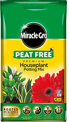 Miracle-Gro Premium Peat-Free Houseplant Potting Mix, 10L