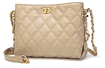 Small Crossbody Bags for Women Purses Fashion Leather Lightweight Handbags Shoulder Bag, 1-03 Khaki, S