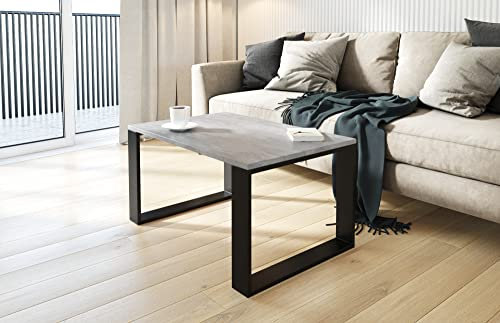 AKKE Couchtisch Wohnzimmertisch Beistelltisch Tisch Für Wohnzimmer Beton 100 x 40 x 45