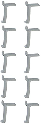 cyclingcolors 10 x golvstöd, hyllstöd, metall, aluminium, dubbel förankring, hylla, hållare, golvhållare, hyllstift