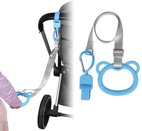 Storchenbeck Correa para cochecito de bebé, compatible con cochecitos, carritos de bebé, etc. Correa de seguridad que mantiene a los niños cerca de la carretera (azul)
