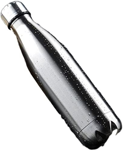 Thermo Coffee Travel Mug, Stainless Steel Vacuum Flask Insulated Water Bottle Thermal Sports Chilly Cola Travel Mug Thermo Gifts Sports Travel Water Bottles(Silver,500ML)