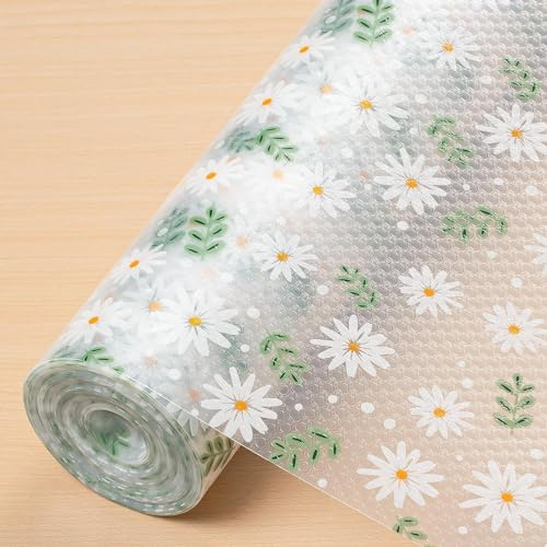 Kitchen Drawer Liner, Shelf Liners for Kitchen Cupboards, Non-Adhesive Cabinet mat, Waterproof & Non-Slip Cupboard mat, 60x600CM EVA Fridge Shelf pad for Shelves, Shoe Racks