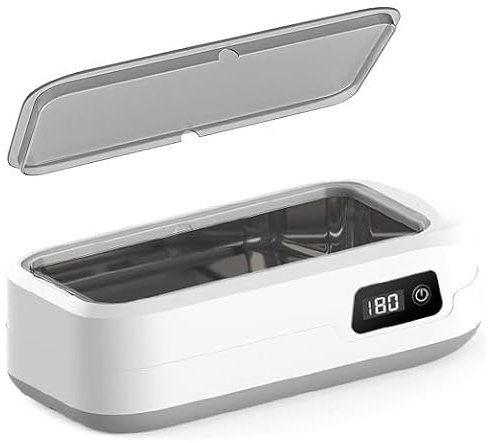 Ultraschallreiniger, Hochfrequenz Ultraschallschmuck Reiniger, Tragbarer Gläser Reiniger Maschine mit 4 Reinigungs-modi, 49000Hz Ultraschallreinigungs für Schmuck, Brillen, Uhren, Zahnersatz