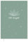 Eine der Guten Tagebuch - little thoughts - A5 Notizbuch Journal für Erwachsene und Teenager, 92 Seiten liniert, Softcover, FSC Papier, Mint Grün, Lotus-Blume
