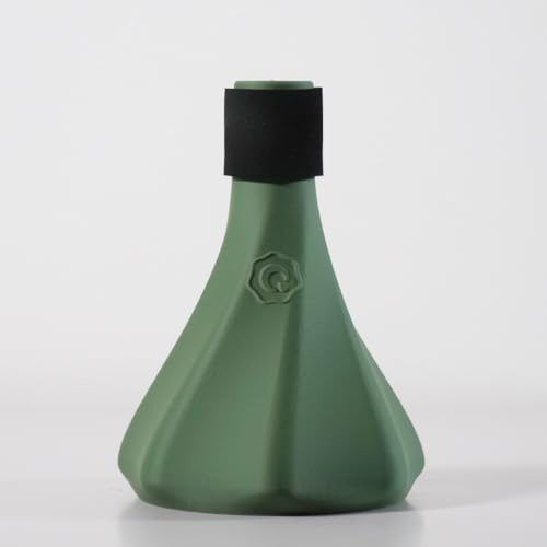Trumpet Practice Mute – Ultra-Quiet, Lightweight 3-in-1 Capsule (Silencer, Blowing, Tone) – QooMute (Oive - Green)