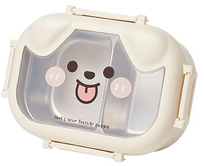 Loncheras para Niños, Fiambrera Acero Inoxidable Infantil, Tupper Acero Inoxidable Niños, Fiambrera de Stainless Steel, Se Puede Utilizar para Ir Al Colegio, Al Trabajo, de Picnic o de Viaje (white)