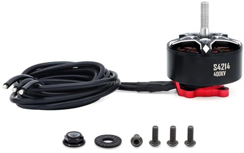 Cocoarm Motor sin Escobillas, Kit de Motor de Avión de Metal para Cuadricóptero de Carreras FPV, Alta Eficiencia, Fácil Mantenimiento, Rendimiento Duradero para Entusiastas del Control Remoto (S4214