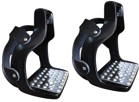 BEALIFE Hochwertige, leichte Westernsteigbügel aus Aluminium für Erwachsene, mit Rutschfester Rille, ideal für Westernreiten.