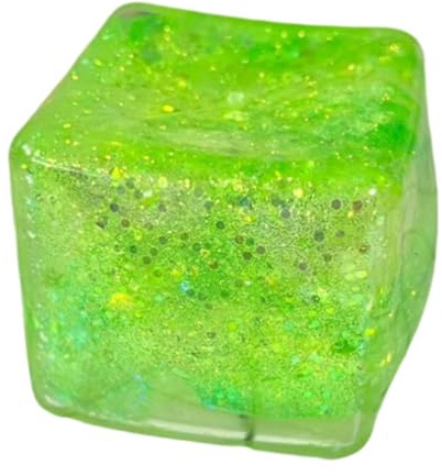 Fidget Toys Squishy Stress Cubos - Cubo de Hielo Sensorik Estrés Pelota para niños y Adultos, Juguete antiestrés, Bola sensorial para niños con Autismo Squishy Fidget Toys(Green)