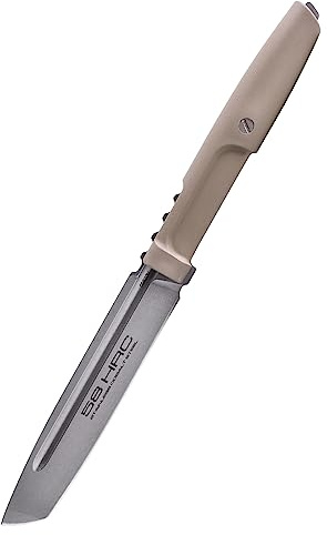 Extrema Ratio Messer Mamba Desert, feststehend, Drop-Point-Klinge, Böhler-Stahl N690, Forprene