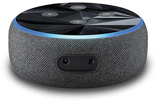 2er Set Folie Cover für intelligenten Smart Speaker Lautsprecher Aufkleber Schutzfolie Skin selbstklebend passgenau Klebefolie für Sprachassistent R137 (Nr. 2 Polygon Schwarz)