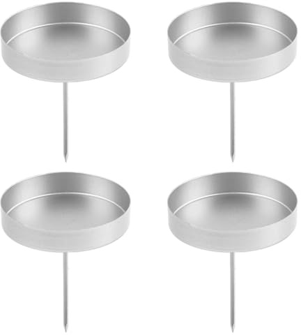 4 stycken adventskrans ljusstake, 10 cm adventskrans ljusstake, retro julljusstakar, platt ljushållare, för juldekorationer för hem bröllop juldekoration
