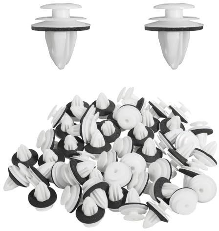 TRKETK 100 Pièces Clip de Fixation de Voiture Universal Retenue Vehicle Clips Voiture Panneau de Porte Intérieures Clips Plastique Pour Fixation de Carrosserie Garniture de Voiture