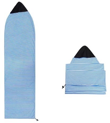 Xinpinzhou 6.56 FT Surfboard Sock Cover for Storage and Travel, Blue