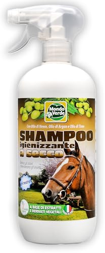 MONDO VERDE - Shampoo a Secco per Cavalli - Spray No-Gas Pronto Uso 1000 g (PET14)