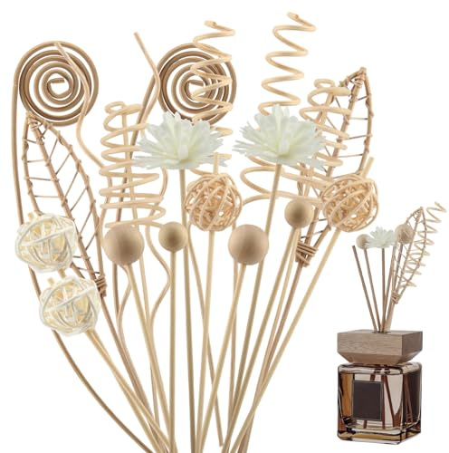 GZGXKJ 32 Bastoncini per Diffusori Sostenibile Diffusore Bastoncini Rattan