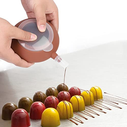 Keenso Molde Grande de Silicona para Hornear Macarrones, Herramienta de Pastel de Crema para Hornear No Tóxica para Panaderos, Olla Antideslizante de Grado Alimenticio para y Decorar, Boquilla de