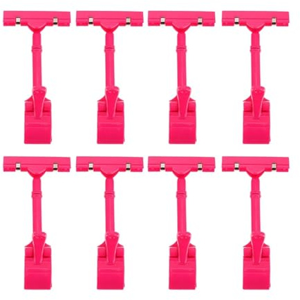 Porta segnaletica, Clip for cartellini, 24 pezzi, porta cartellino del prezzo a doppia testa, morsetto for for etichette di merce, for esposizione al dettaglio cestini for scaffali