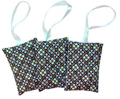 Miniblings 3x Lavender Pillow Handmade Herb Cusshion Herbal Organic Floral Pattern