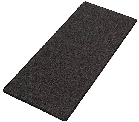 Kettelservice-Metzker Teppich Läufer Teppichläufer Ariston 66cm Breite Anthrazit I in vielen Längen Anthrazit Läufer 66 x 300cm (BxL)