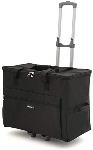 Hobby Gift Hobbygift Borsa Trolley per Macchina da Cucire, Tessuto, Nero, L