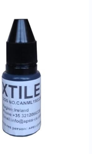 10 ml stempelfarbe schwarz für selbst-tinte stempel, Textil Kleidung Wasserdichte Tinte Spezielle Tinte Für Studenten Kinder Name Stempel (1 Flasche)