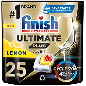 Finish Ultimate Plus Citron Diskmaskinskapslar, 25