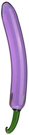 Anal Plug Anal Butt Plug Eggplant Glass Dildos Sex Toys for Women Men Gay Banana Dildo Artificial Penis Fruit Vegetable Anal Plug Glass Beads Butt Plug