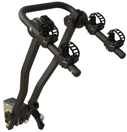 Peruzzo - Porte-vélo Attelage Arezzo 2 Vélos - Noir - Compatible Fat Bike - Charge Max 30 kg - Inclinable pour Accès Coffre - Installation Facile - Pliable pour Rangement - Fixation Boule d'Attelage