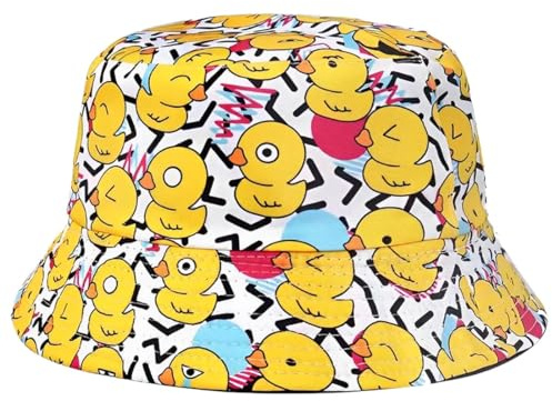 KUMSODE Bob Chapeau de Pêcheur Femme Chapeau de Soleil Chapeaux de Seau Chapeaux de Visière Chapeau de Plage Bobs Femme Homme, M(56-58cm)