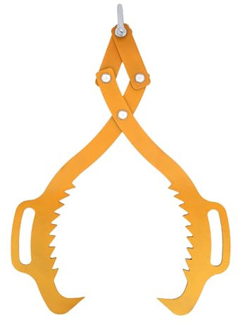 Alicates forestales para troncos de árboles, pinzas de madera, pinzas de madera robustas, hebilla de acero, garra para troncos de madera, capacidad de carga, diseño compacto para silvicultura