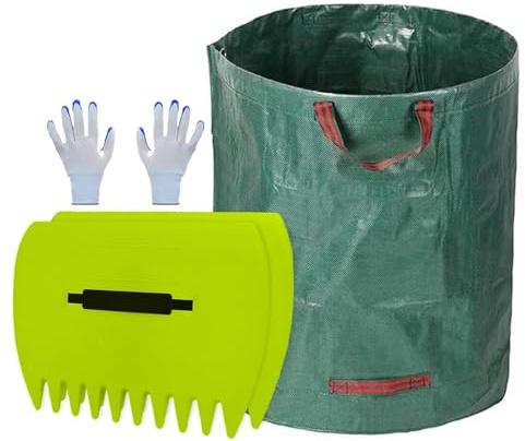 Bladspade och klo, bladkratta med ergonomiskt handtag - lövuppsamlare med