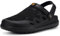 Zuecos Unisex Hombres Mujeres Zapatillas de Playa Sandalias Piscina Vernano Respirable Malla Antideslizante Ligero Casual Pantuflas,Negro,41 EU