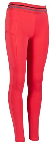 HKM Amalfi silikon-helskodd Ridleggings för flickor, Rosa, 122/128