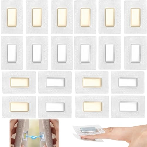Xinlon 20 Pièces PVC fermeture magnétique, Aimant à coudre pour rideau, Boutons magnétiques invisibles, Boutons magnétiques à coudre, Coudre D’Aimants Pour Tissu Fin, Couture DIY, Doublure Vêtement