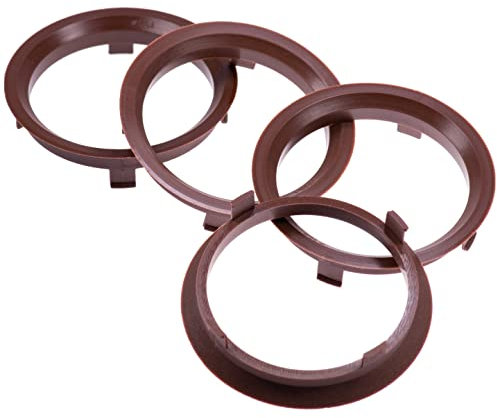 4 X Anelli di centraggio 70,1 X 63,4 mm Marrone Cerchioni Anelli Made in Germany