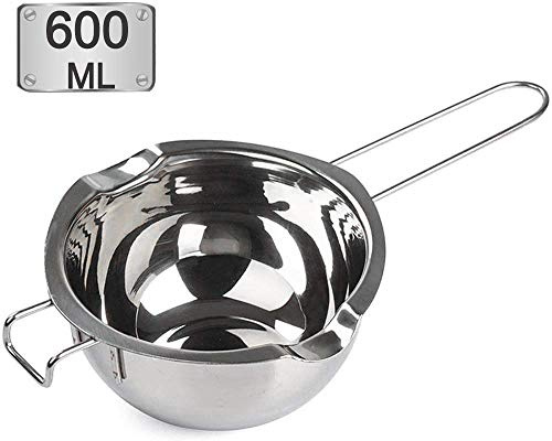Stainless Steel Double Boiler Pot 600ml for Melting Chocolate,Candle Making