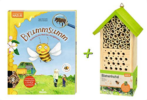 Expedition Natur Bienenhotel + Buch Brummsumm (Entdecke die Welt der Honigbiene)