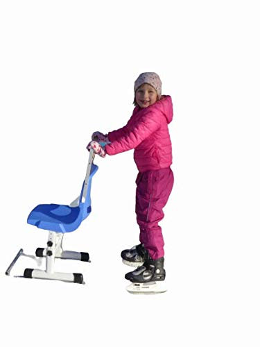 Skaterheld - Lernhilfe Schlittschuhlaufen, Eislaufen, Eishockey, Schlittschuh-Lernen (Blau)