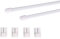 Deco-Raum Vitragestangen mit Klebehaken ausziehbar weiß Länge 50-80 cm Scheibenstange oval Gardinenstange ohne bohren Set 2 Stück Metall-Kunststoff