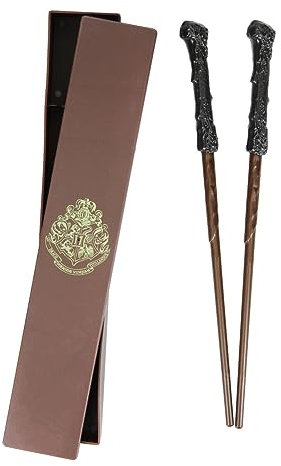 Harry Potter Wand Chopsticks in Box - Officially Licensed, Includes 2 Chopsticks and Storage Case, Practical and Magical Dinnerware Gift for Fans | Paladone