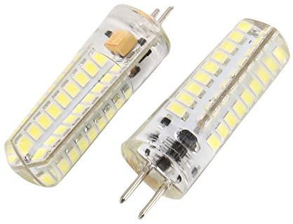 Bsowte 2 x 6,5 W GY6.35 LED-Leuchtmittel 72 2835 SMD LED 320 50 W Halogenlampen gleichwertig dimmbar reines Weiß 6000 K 360 Grad Abstrahlwinkel Leuchtmittel aus Silikon