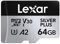 Lexar Silver Plus 64GB Micro SD Card up to 205 MB/s, MicroSDXC UHS-I Flash Memory Card with Adapter, C10, U3, A2, V30, Full HD, 4K UHD, High Speed TF Card for Drone, Action Camera, Handheld Consoles