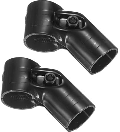 M METERXITY 2-Pack Structural Pipe Connector, 45 Degree Conduit Clamp Steel Pipe Connector for OD 1.1 or 28MM Pipe, Conduit Connectors with Screws