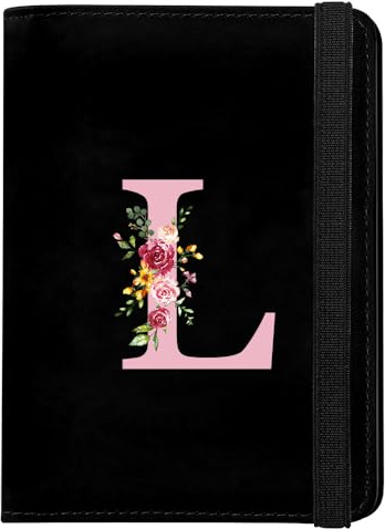 Protege Passeport, Pochette Passeport Cuir PU, Porte Passeport Housse mit RFID-Blocker, Passeport éTui, Carte de CréDit, Carte Bancaire Argent, Passport Cover pour Hommes Femmes Accessoires Voyage(L)