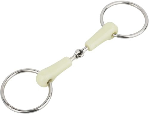 Equinate Wassertrense mit Apfelgeschmack 18mm einfach gebrochen 14,5cm | Anatomisch geformtes maulfreundliches Gebiss | Fördert die Speichelbildung und REGT die Kautätigkeit an